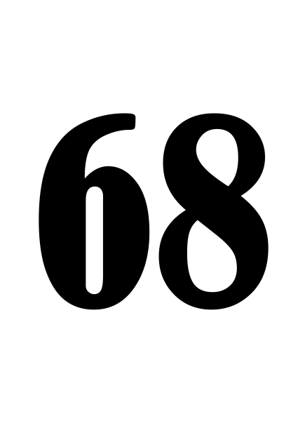 Трафареты цифра 68 (46 фото)