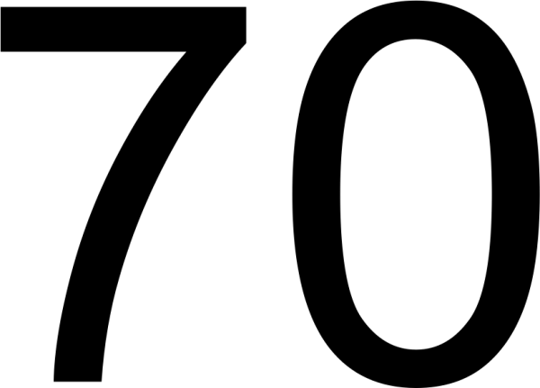 70 Цифра картинка