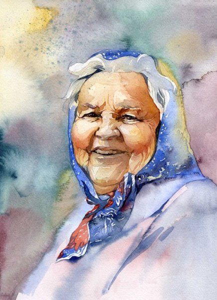 Старуха в платке