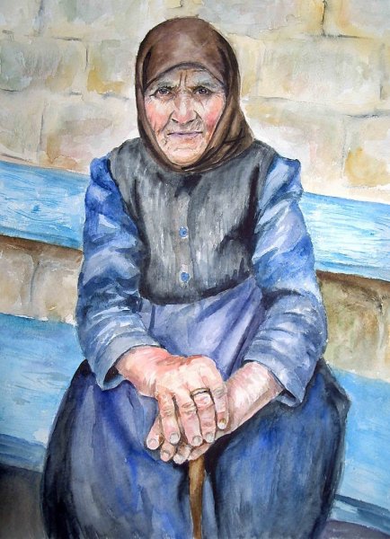 Бабушка рисунок