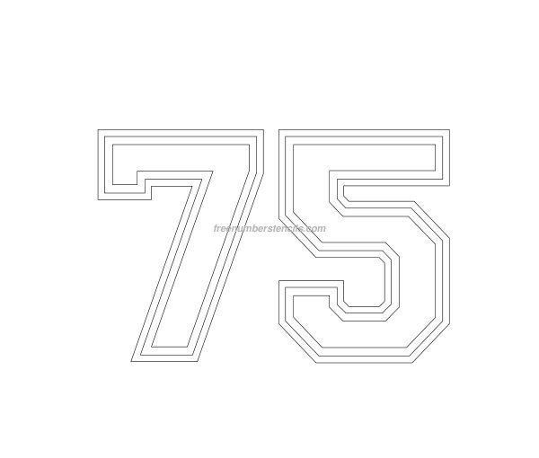 75 Трафарет