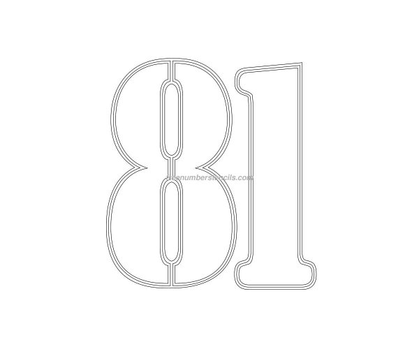 Трафарет 81