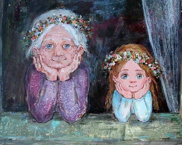 Картины грузинской художницы Нино Чакветадзе бабушка