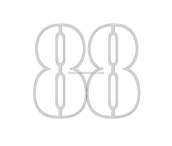 Трафарет 88 для вырезания