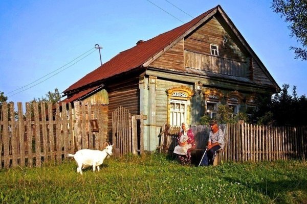 Бабушка в деревне