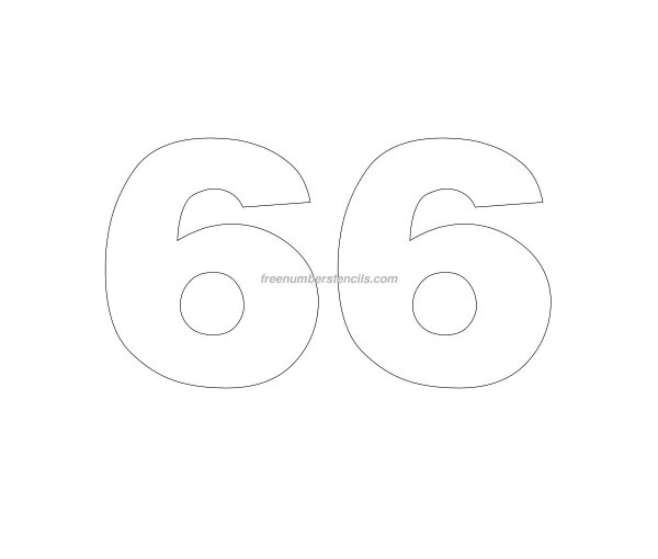 Трафарет 66
