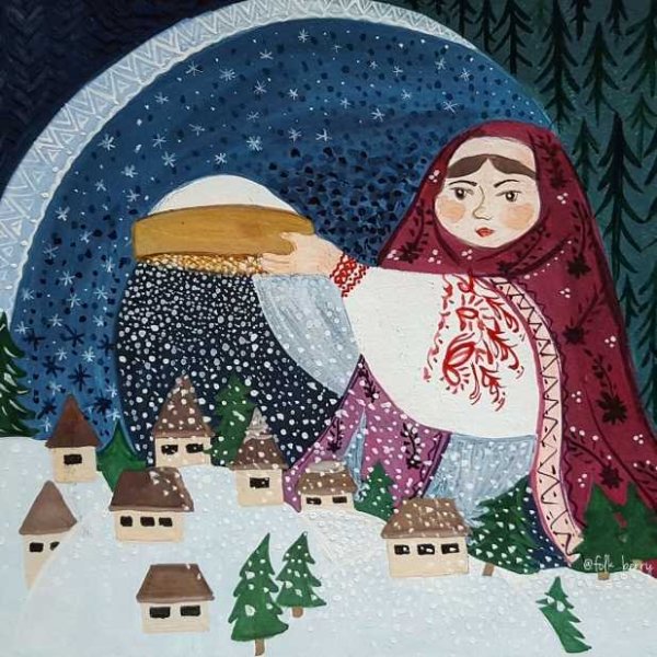 Бабушка Метелица рисунок