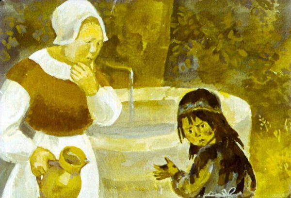 Сказки братьев Гримм бабушка Метелица