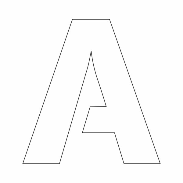 Трафарет с новым годом буквы