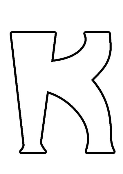 Контур букв