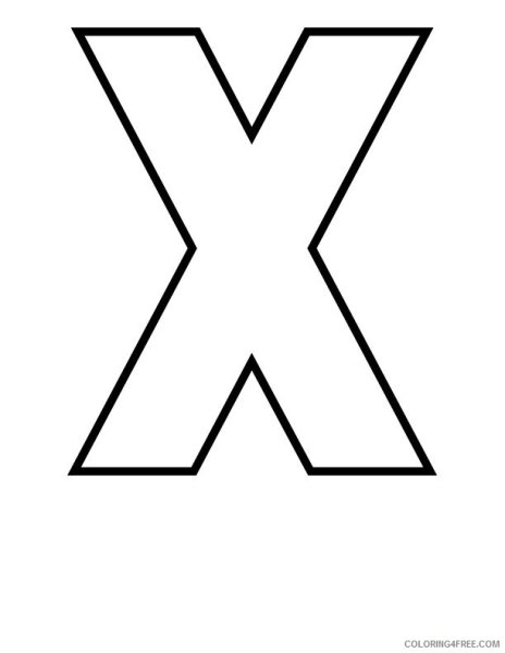 Трафарет буква x