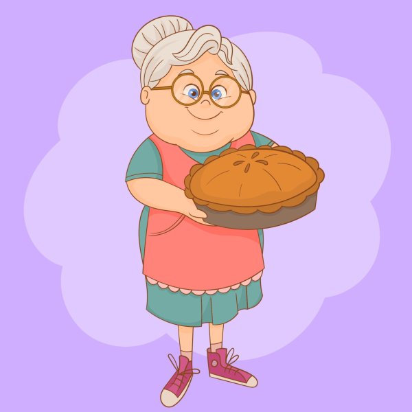 Бабушка рисунок