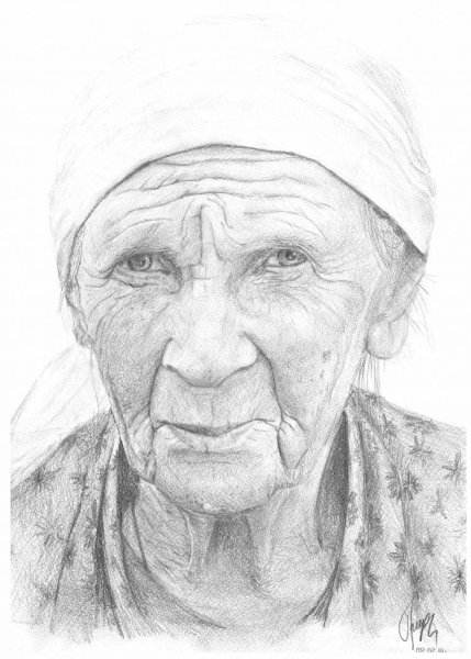 Бабушка рисунок