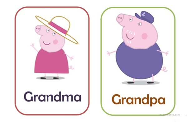 Семья Flashcards Peppa