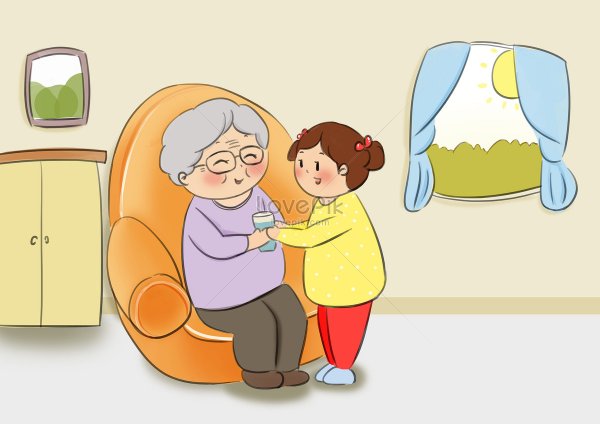 Забота о старших рисунок