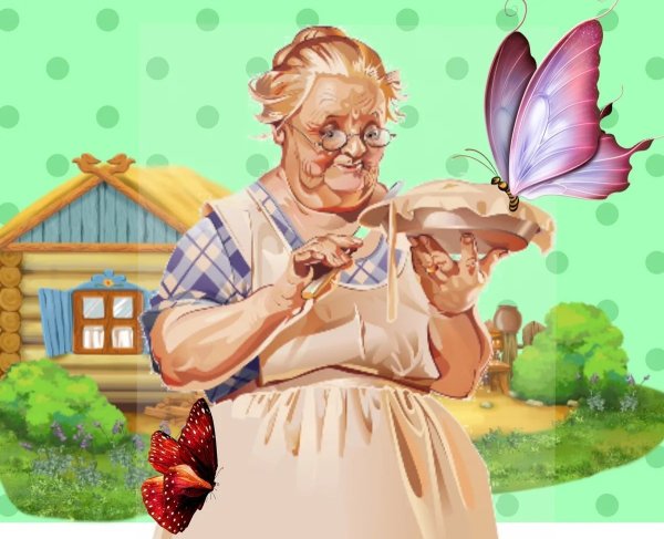 Бабушка иллюстрация