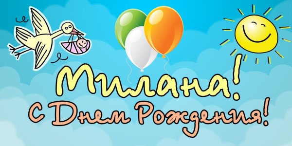 Поздравления с днём рождения Милане
