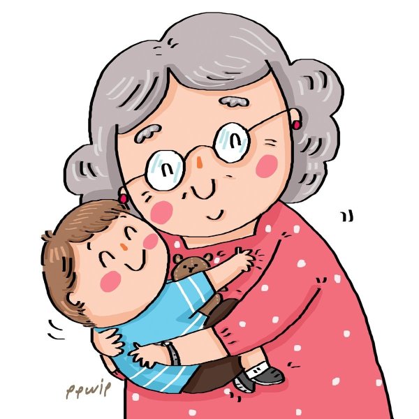 Бабушка рисунок