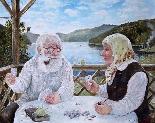 Художник Леонид Баранов. Цикл " русская деревня".