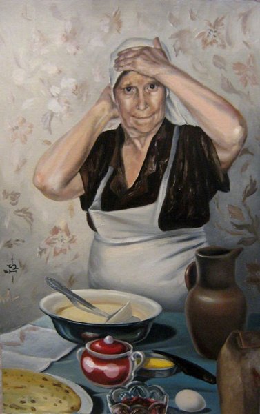 Блины в живописи