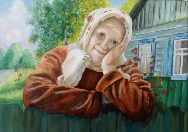 Православная бабка рисунок