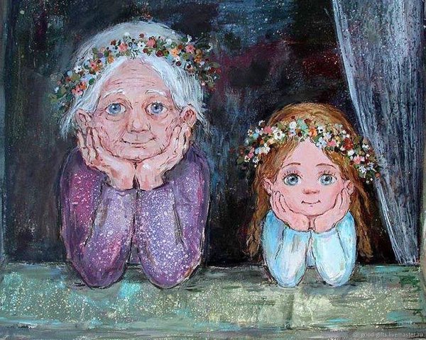 Грузинская художница Нино Чакветадзе внучка и бабушка