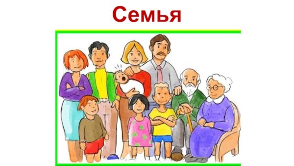 Члены семьи для детей