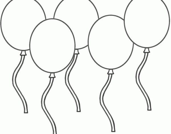 Трафареты шарики воздушные на день рождения (44 фото)