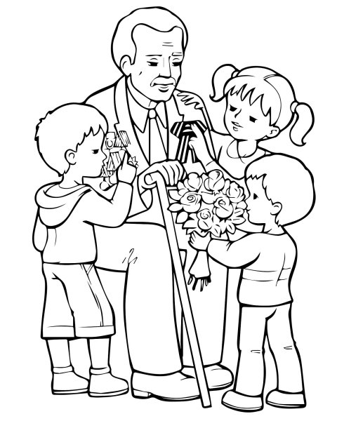 Рисунок ко Дню пожилого человека