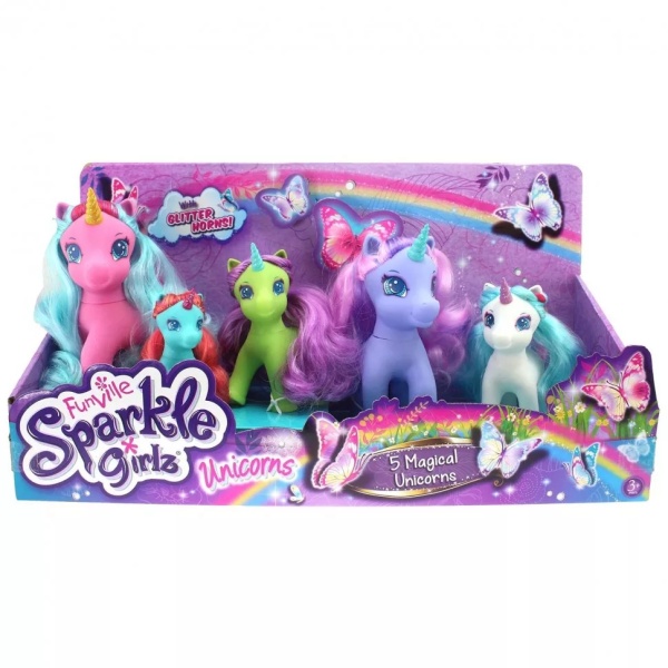 Набор Sparkle Girlz семья единорогов 5 шт