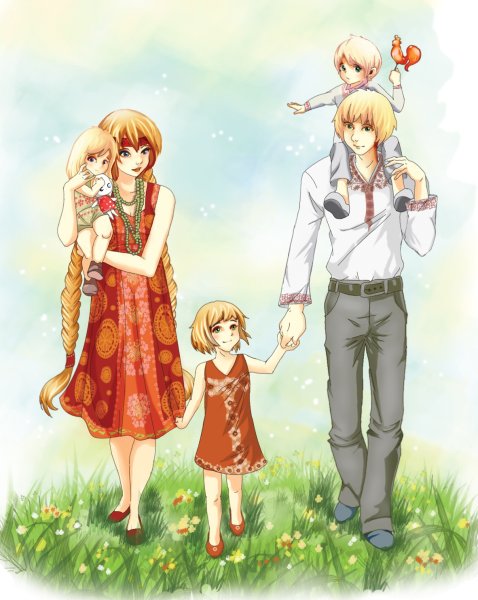 Картинки аниме семья (44 фото)