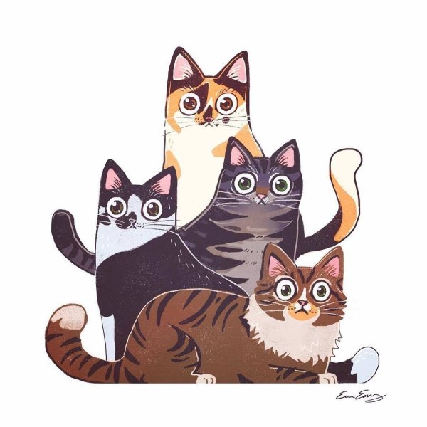 Семья кошек