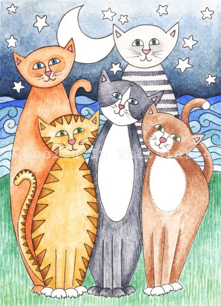 Кошка иллюстрация