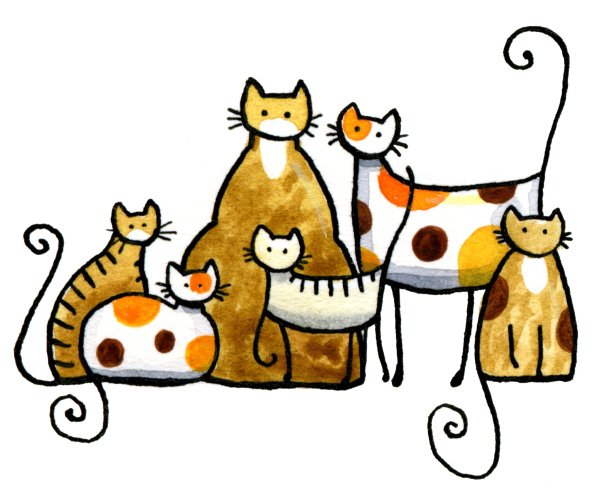 Семья кошек
