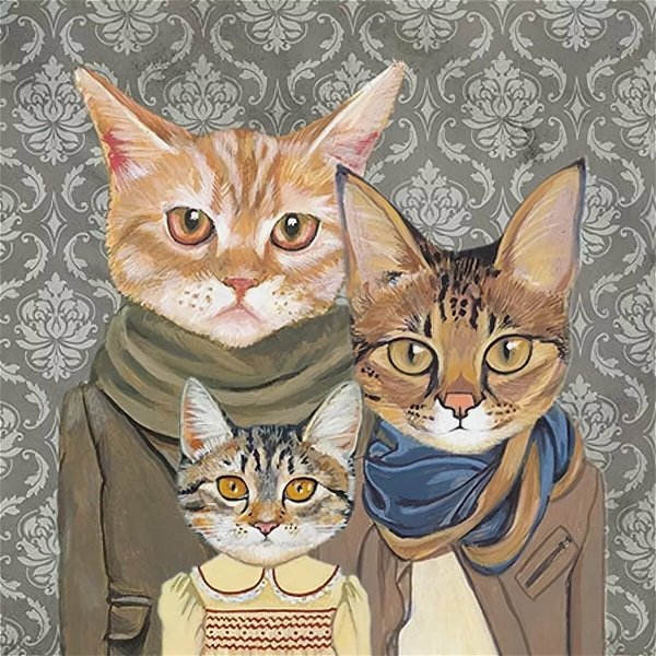 Кошачий семейный портрет
