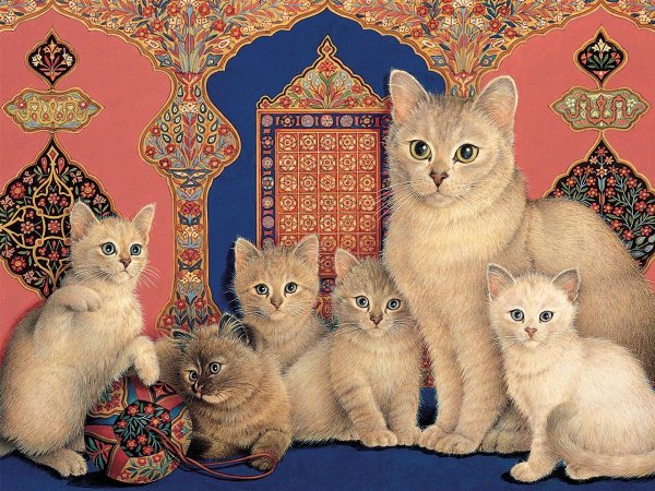 Кошка в семье с детьми