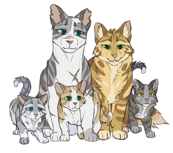 Коты Воители Ivypool and Fernsong