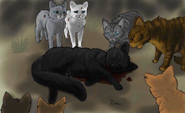 Коты Воители Листвичка смерть