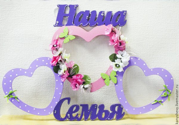 Семья надпись