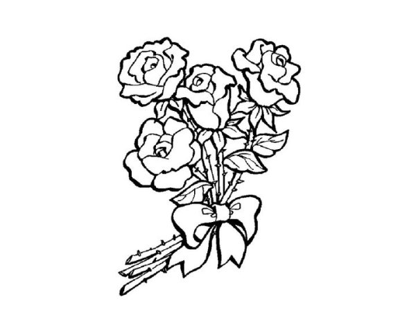 Buchet de trandafiri easy drawings