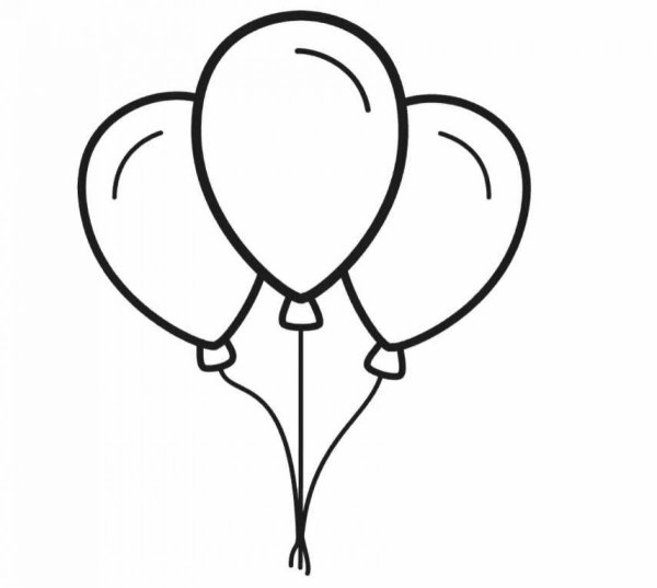 Трафареты воздушные шары с днем рождения (47 фото)