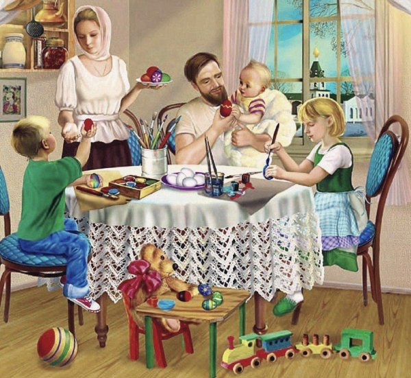 Пасха семейный праздник