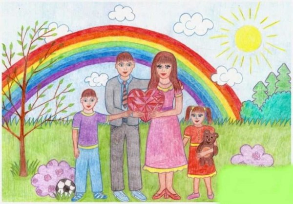 Рисунок моя семья