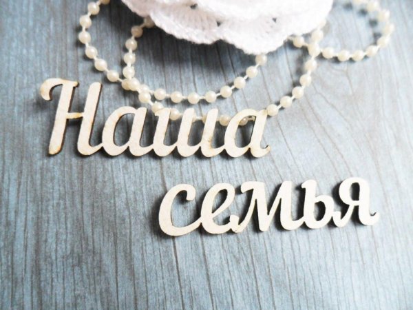 Наша семья надпись