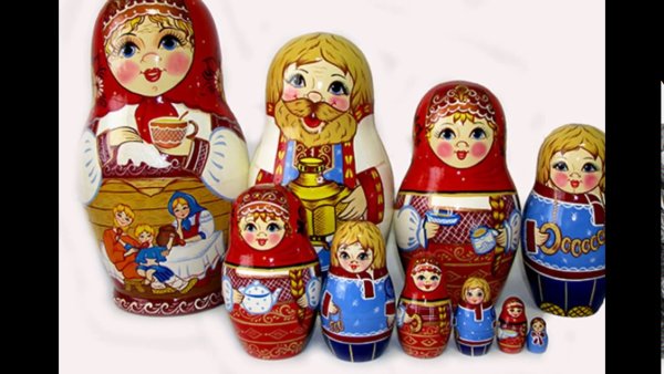 Матрёшки семья для детей
