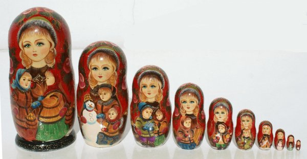 Матрешки с детками