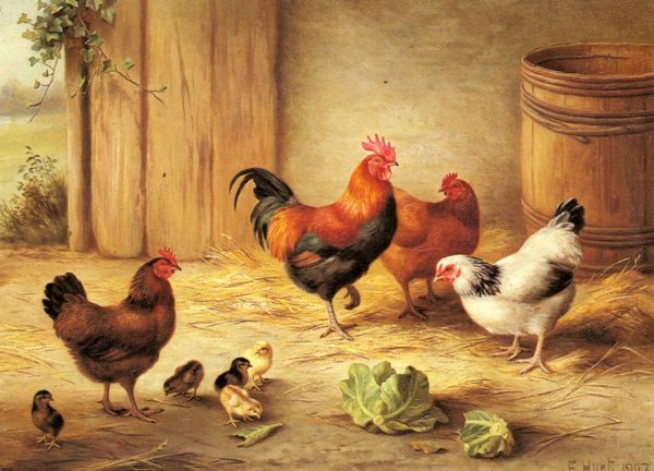 Эдгар Хант картина Скотный двор