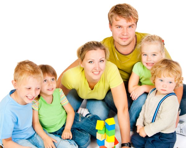 Дети и родители многодетные