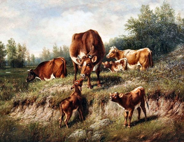 Американский художник Arthur Fitzwilliam Tait (1819-1905)