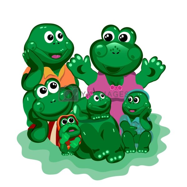 Семья лягушек